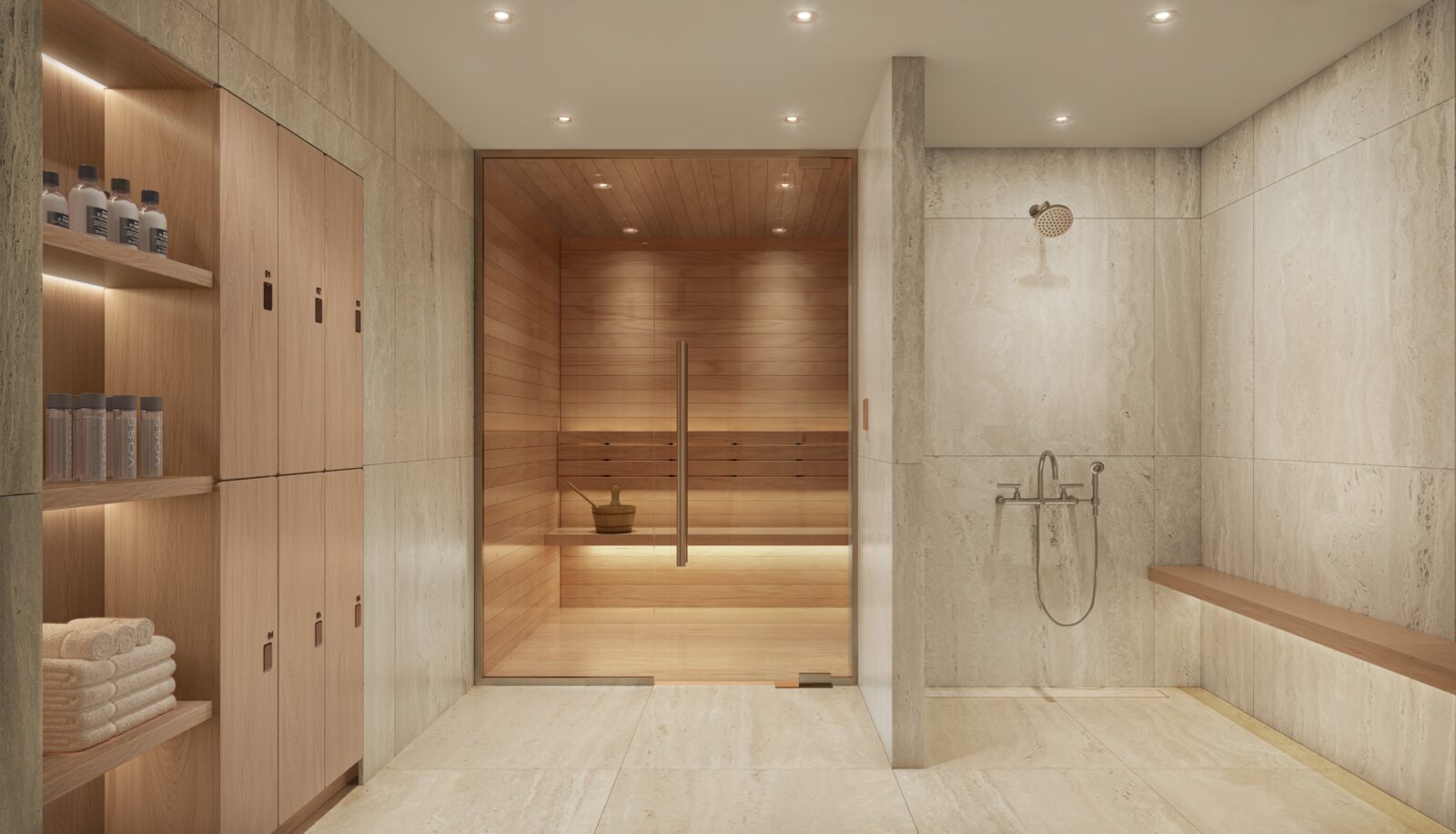 Private sauna and wellness suite