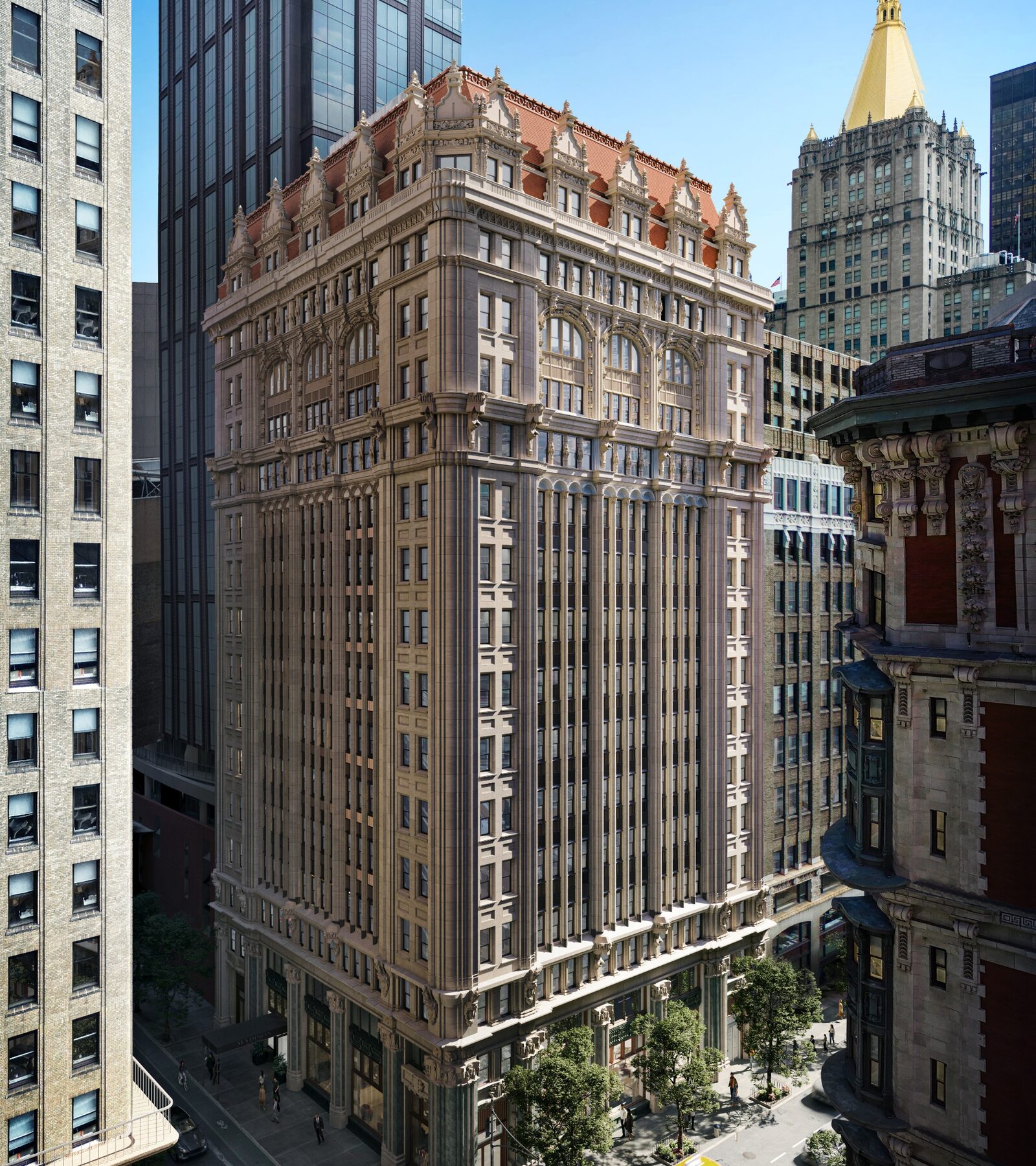95 Madison rising above Madison Avenue