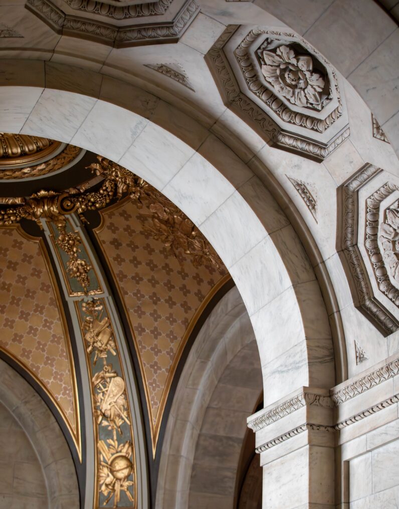 Historic architectural detail near Madison Square Park